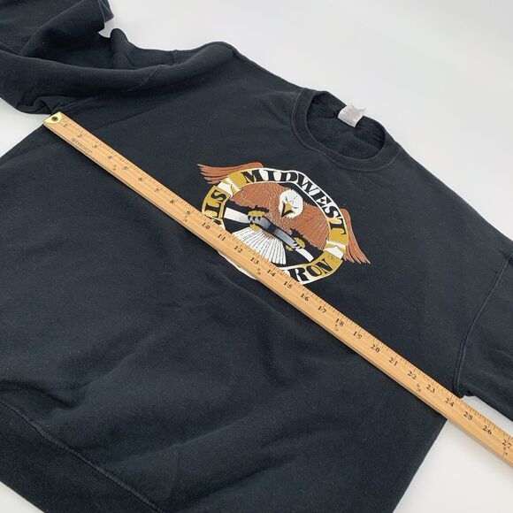 Vintage 1990s Midwest Stairs and Iron Pullover Crewneck Sweatshirt XL Mens Black - Picture 4 of 5